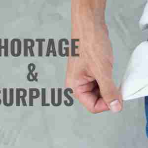 Shortage and surplus