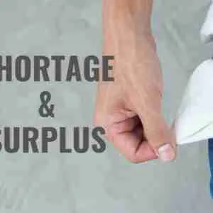 Shortage and surplus