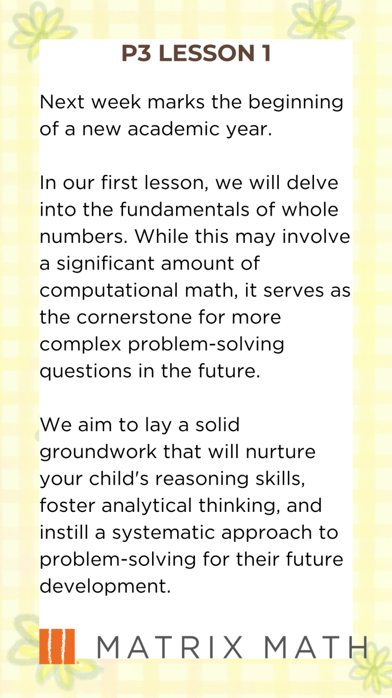 Primary Math tuition lessons